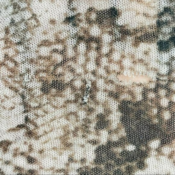 BCBGMaxazria Modal Floating Cardigan w/ Snakeskin Print Sleeves Size Small - Picture 8 of 11